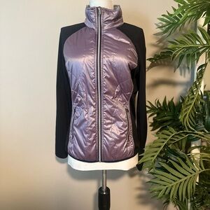 Calvin Klein Lavender and Black Puffer Jacket